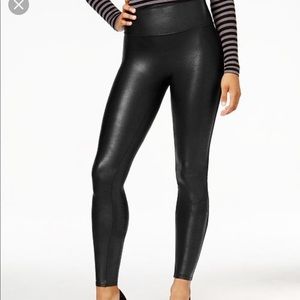 Spanx Faux Leather Leggings size medium